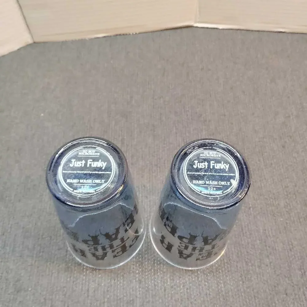 Sons of Anarchy Fear The Reaper Pint Glasses 2 Pack Just Funky Blue